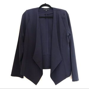 Women’s Haute monde navy blazer with shoulder pads